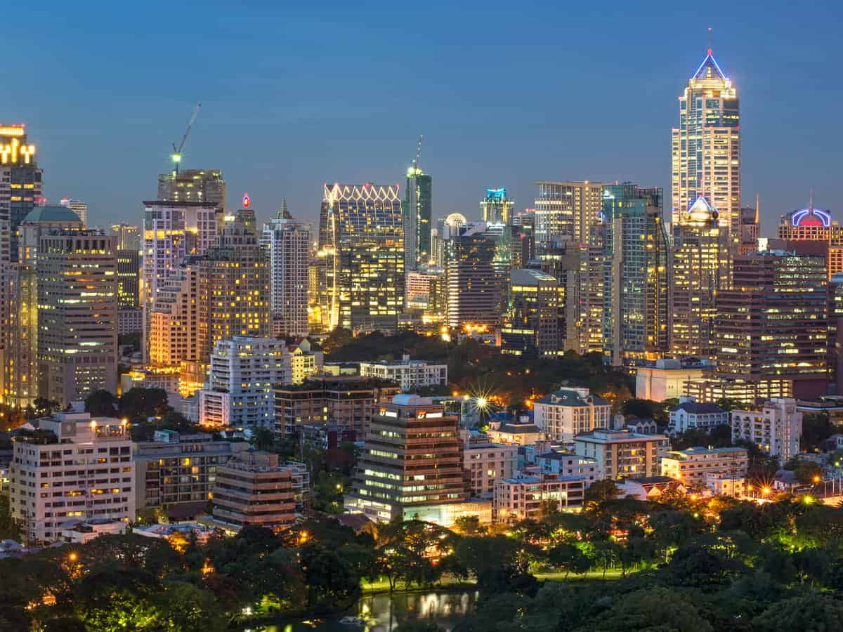 skyscrapers in downtown bangkok at night thailand 2026 03 10 04 04 10 utc